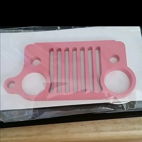 Accessories - Pink Jeep Girl Keychain